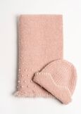 Gift Idea – Pearl-Detail Scarf e Matching Beanie ROSACELESTE FIORDALISO Woman image number 5