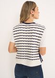 Sensei layered knit top BLU Woman image number 3