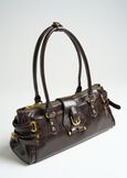 Basha faux leather bowling bag MARRONE Woman image number 2