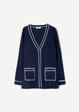 Cardigan Croxie in filo di viscosa BLU Donna immagine n. 4