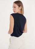 Top Tullio in jersey BLUE OLTREMARE  Donna immagine n. 3