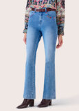 Pantalone Cindy in denim di cotone DENIM MEDIUM DENIM Donna immagine n. 3
