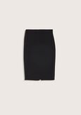 Linda skirt with slit NERO BLACK Woman image number 5