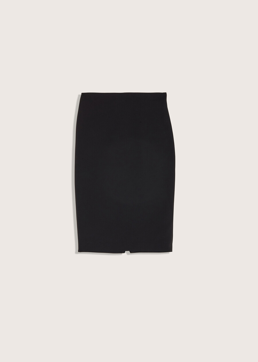 Linda skirt with slit NERO BLACK Woman , image number 5