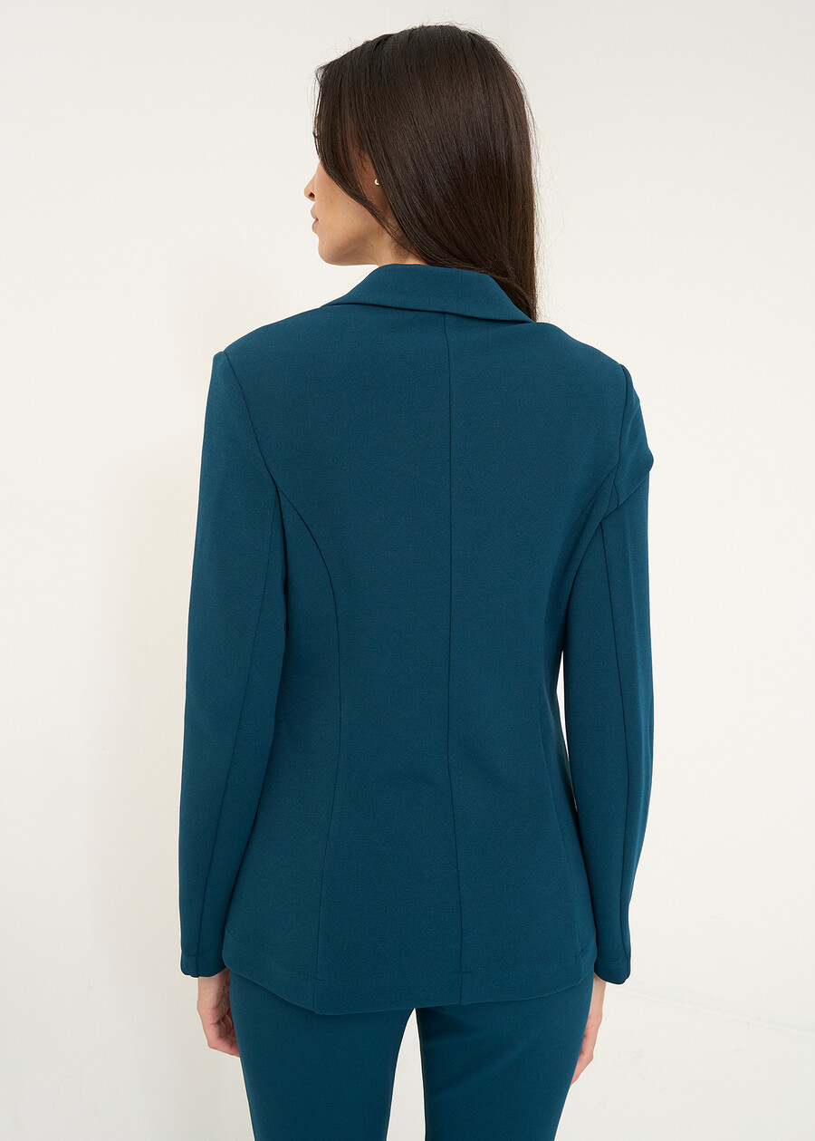 Blazer Giselle monopetto slim ROSSO BORDEAUXVERDE GARDENMARRONE Donna , immagine n. 4