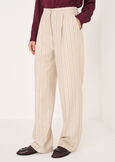 Paris pleated wide-leg trousers BEIGE ECRU Woman image number 3