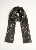 Sophie wool macro paisley scarf ROSSOVERDE Woman image number 2