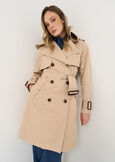 Timon hooded trench coat BEIGEBLU Woman image number 1