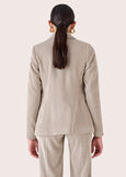 Guenda giacca in velluto ROSSO BORDEAUXBEIGE GREIGEBLUE OLTREMARE Donna immagine n. 4
