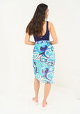 Pareo Perry-A in cotone stampato BLU Donna immagine n. 3