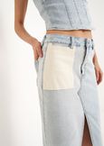 Gorgi cotton denim skirt DENIM LIGHT DENIM Woman image number 3