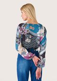 Maglia Kelly in viscosa BLUE CIELO Donna immagine n. 3