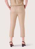Pantalone Pierce 100% lino MARRONE TABACCO Donna immagine n. 5