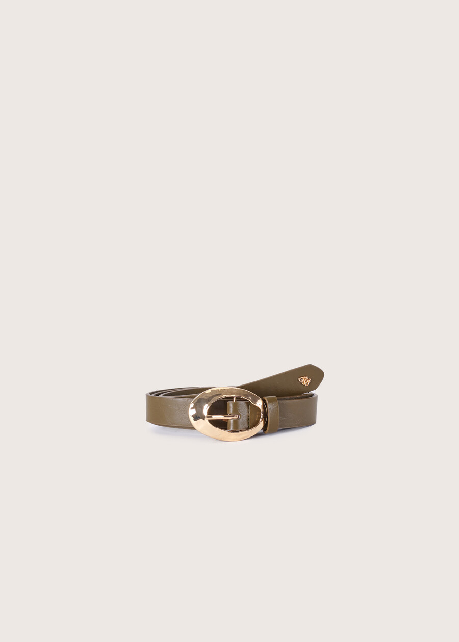 Clizia eco-leather belt VERDE CAPPER Woman , image number 1