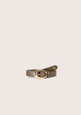 Clizia eco-leather belt VERDE CAPPER Woman image number 1