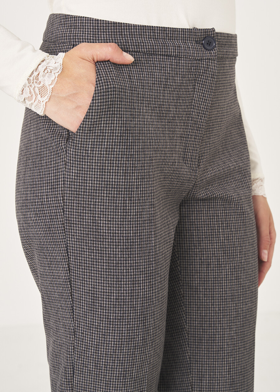 Paulin checked trousers MARRONE Woman , image number 4