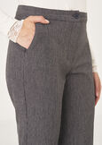 Paulin checked trousers MARRONE Woman image number 4