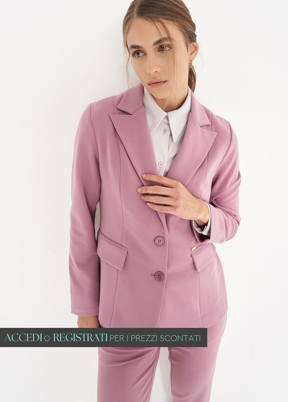 Giacca monopetto Giselle ROSA QUARZO Donna null