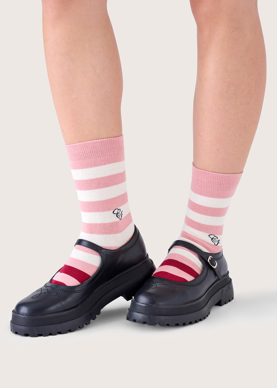 Akos cotton socks ROSA BOUQUETBLU FIORDALISO Woman , image number 1