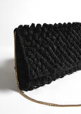 Basha crochet-look clutch bag NERO BLACKGOLD Woman image number 3