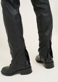 Pantalone Paki effetto ecopelle NERO Donna immagine n. 5