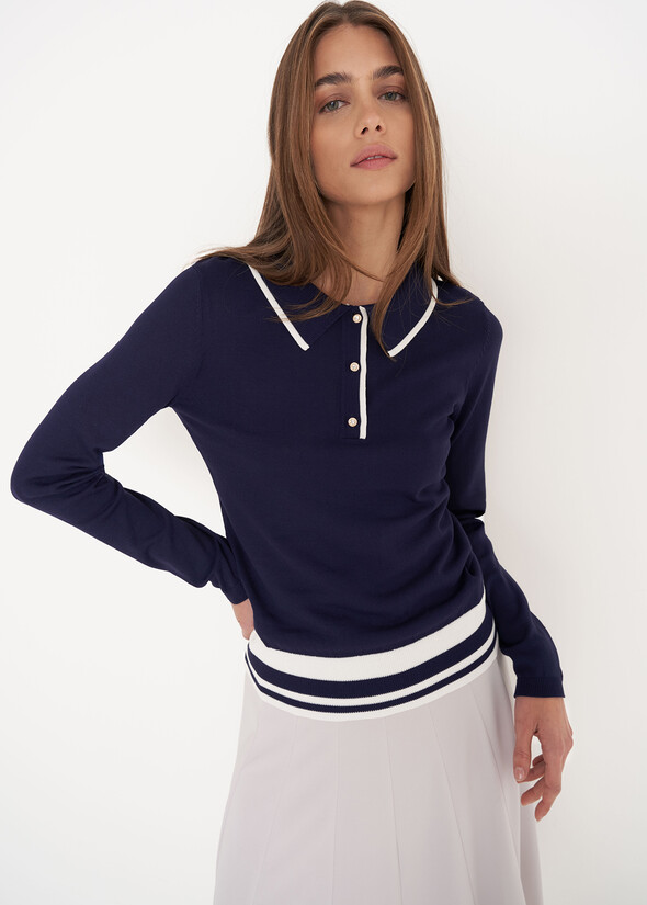 Maros polo-style jersey BLU Woman null