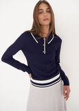 Maglia Maros modello polo BLU Donna immagine n. 1