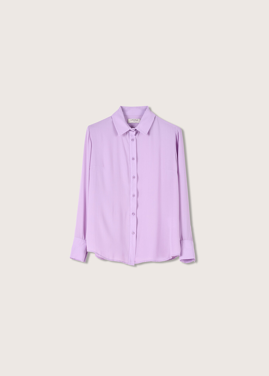 Camicia Candida in crepe VIOLA LILLYGRIGIO CLOUD Donna , immagine n. 4
