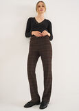 Pantalone Porter check MARRONE TERRA Donna immagine n. 1