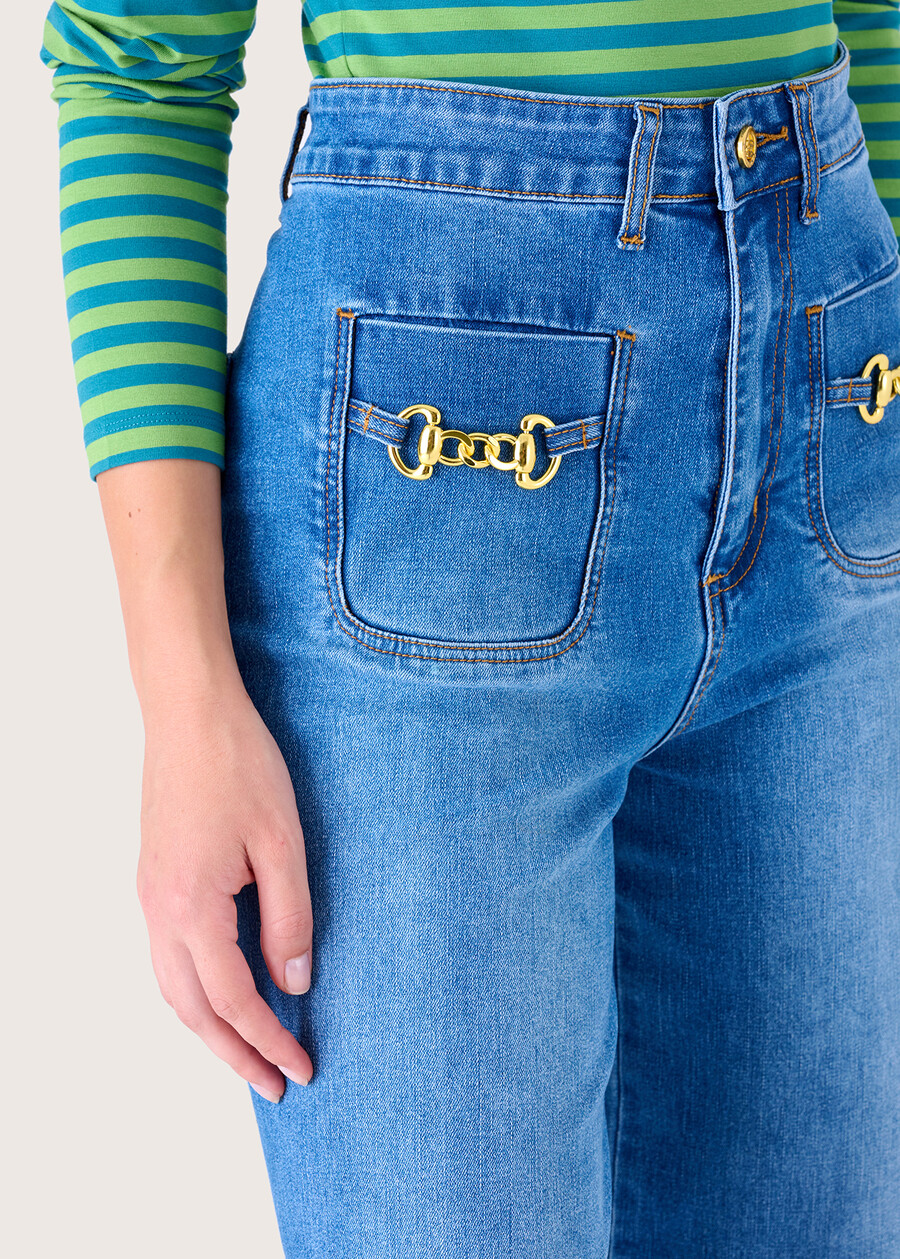 Pantalone Daisy in denim di cotone DENIM Donna , immagine n. 3