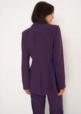 Fitted Single-Breasted Suit VIOLA PRUGNA Woman image number 4