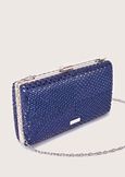 Bell fabric clutch bag with crystals  Woman image number 4