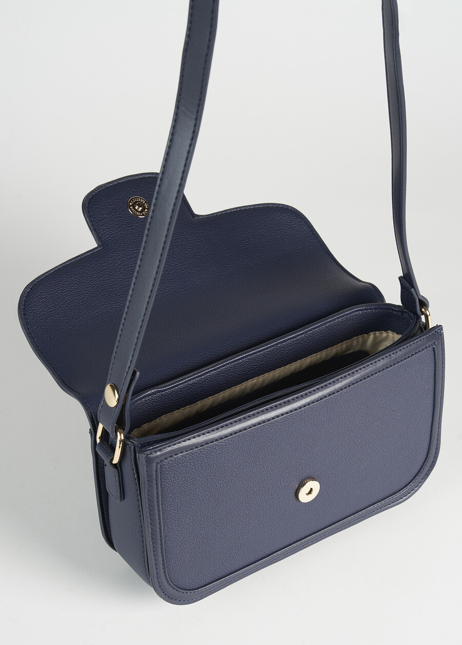 Breona Big eco-leather crossbody bag BIANCO WHITEBLUE OLTREMARE  Woman , image number 3