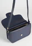 Breona Big eco-leather crossbody bag BIANCO WHITEBLUE OLTREMARE  Woman image number 3