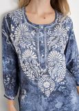 Blusa Carillon a fantasia BLU Donna immagine n. 3