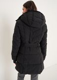 Prince padded coat with belt NERO BLACKBEIGE ECRU Woman image number 4