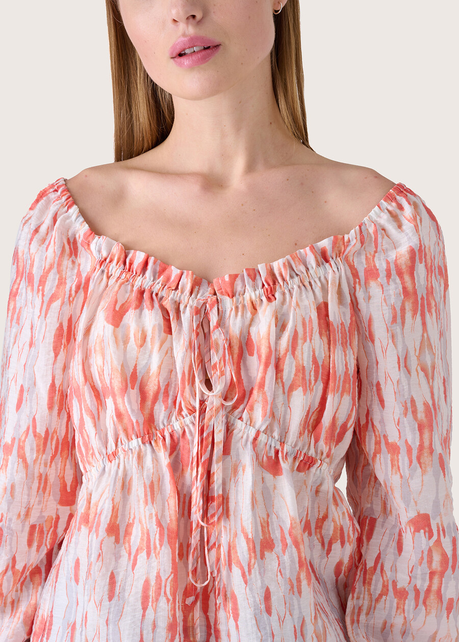 Sheryl printed blouse ROSSO LIPSTICK Woman , image number 2