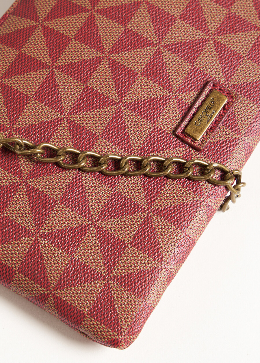 Tracolla Tonga Bag fantasia geometrica ROSSO CHIANTI Donna , immagine n. 3