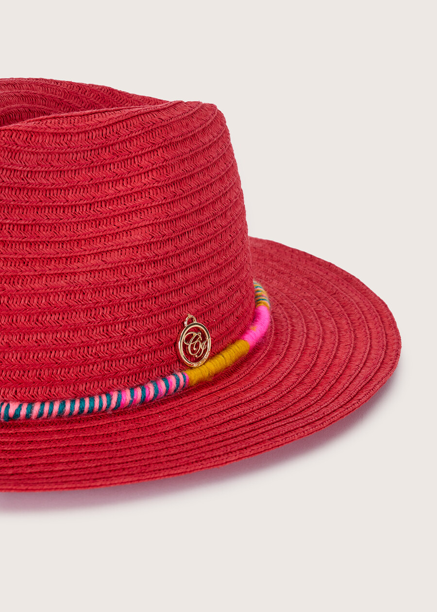 Ciriaco 100% straw hat BLU FRENCHROSSO TULIPANO Woman , image number 3