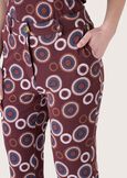 Phoenix viscose trousers ROSSO CHIANTI Woman image number 3