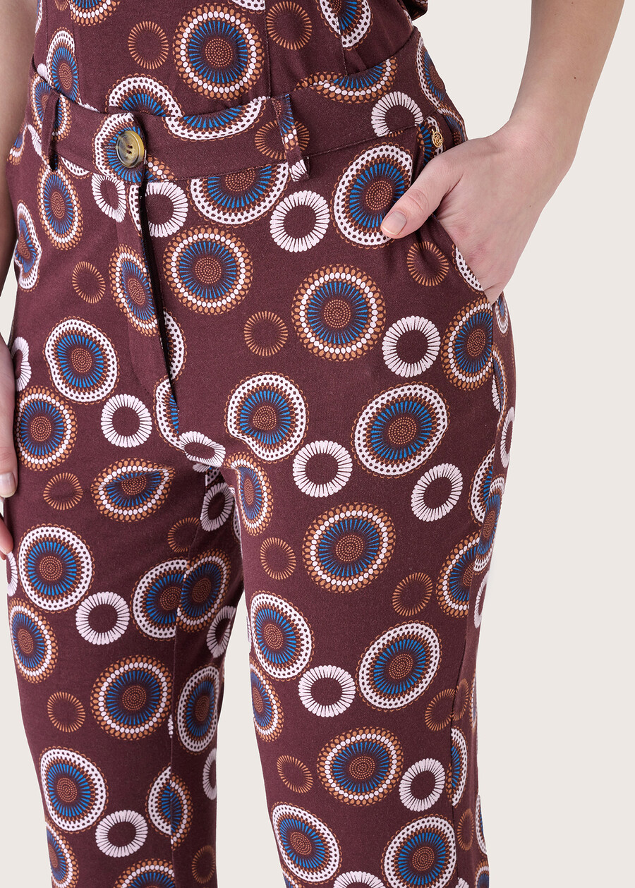Phoenix viscose trousers ROSSO CHIANTI Woman , image number 3