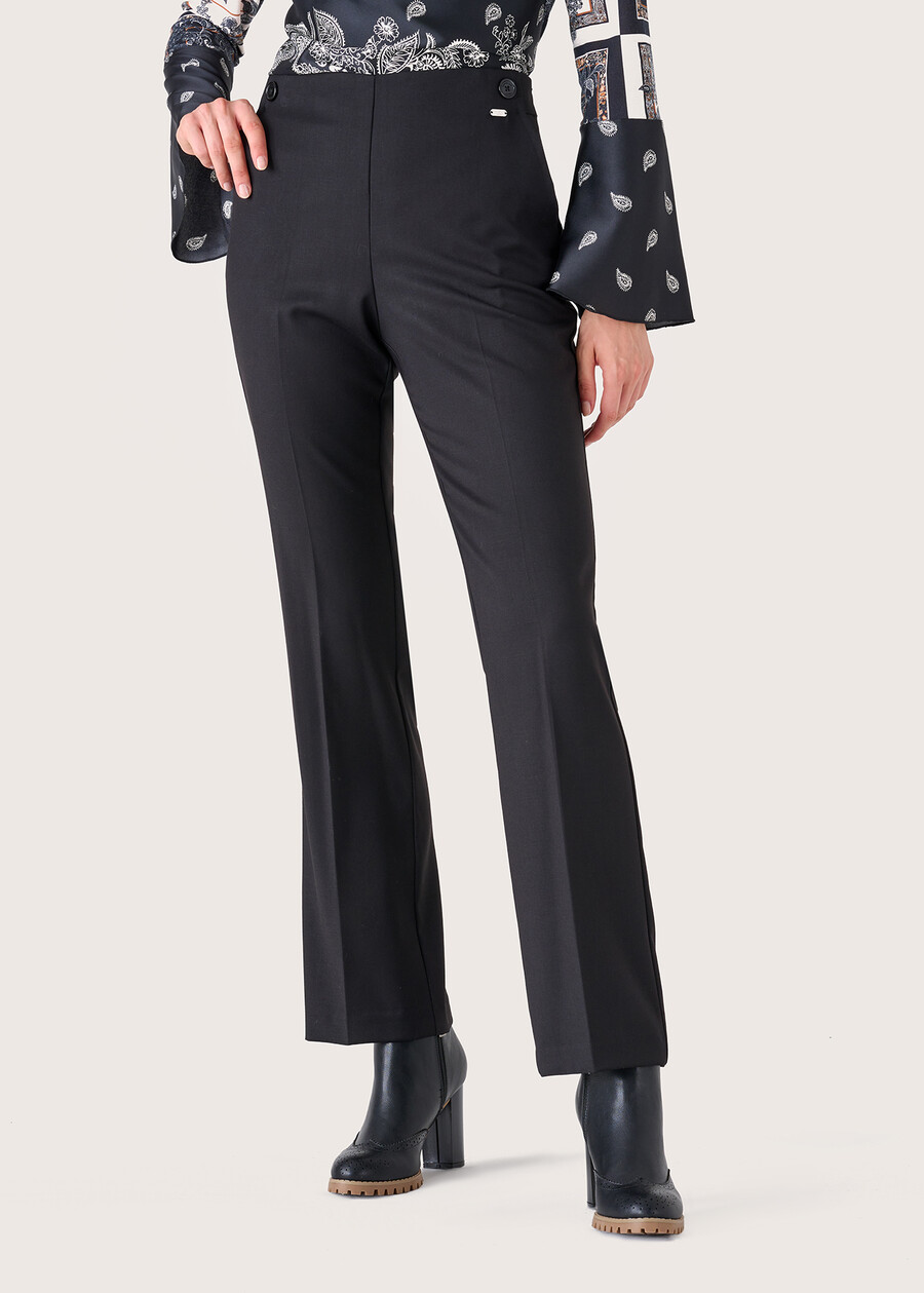 Pantaloni Alice in poliviscosa NERO BLACKGRIGIO DARKGREY Donna , immagine n. 2
