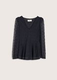 Sery lace jersey NERO Woman image number 4