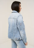 Giubbino Grey applicazioni DENIM MEDIUM DENIM Donna immagine n. 4