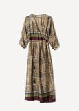 Artur ethnic print wrap dress BLU MIDNIGHTVIOLA VINACCIA Woman image number 4