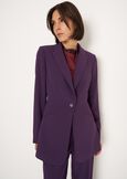 Fitted Single-Breasted Suit VIOLA PRUGNA Woman image number 2