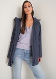 Piotr padded jacket with hood BLU MIDNIGHTVIOLA VINACCIA Woman image number 2