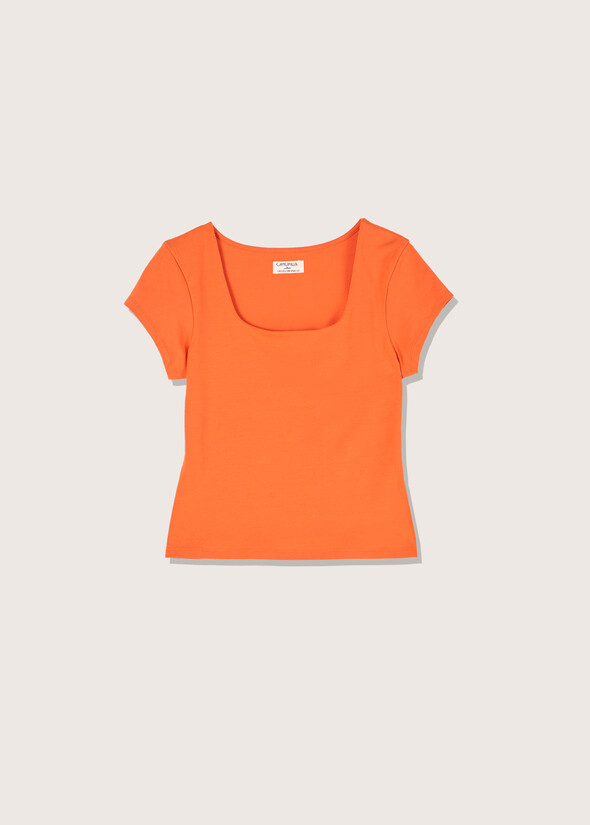 T-shirt Sunrise in cotone BIANCOARANCIO SUNRISE Donna null
