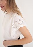 Sally 100% Cotton T-Shirt BIANCO WHITENERO BLACK Woman image number 2