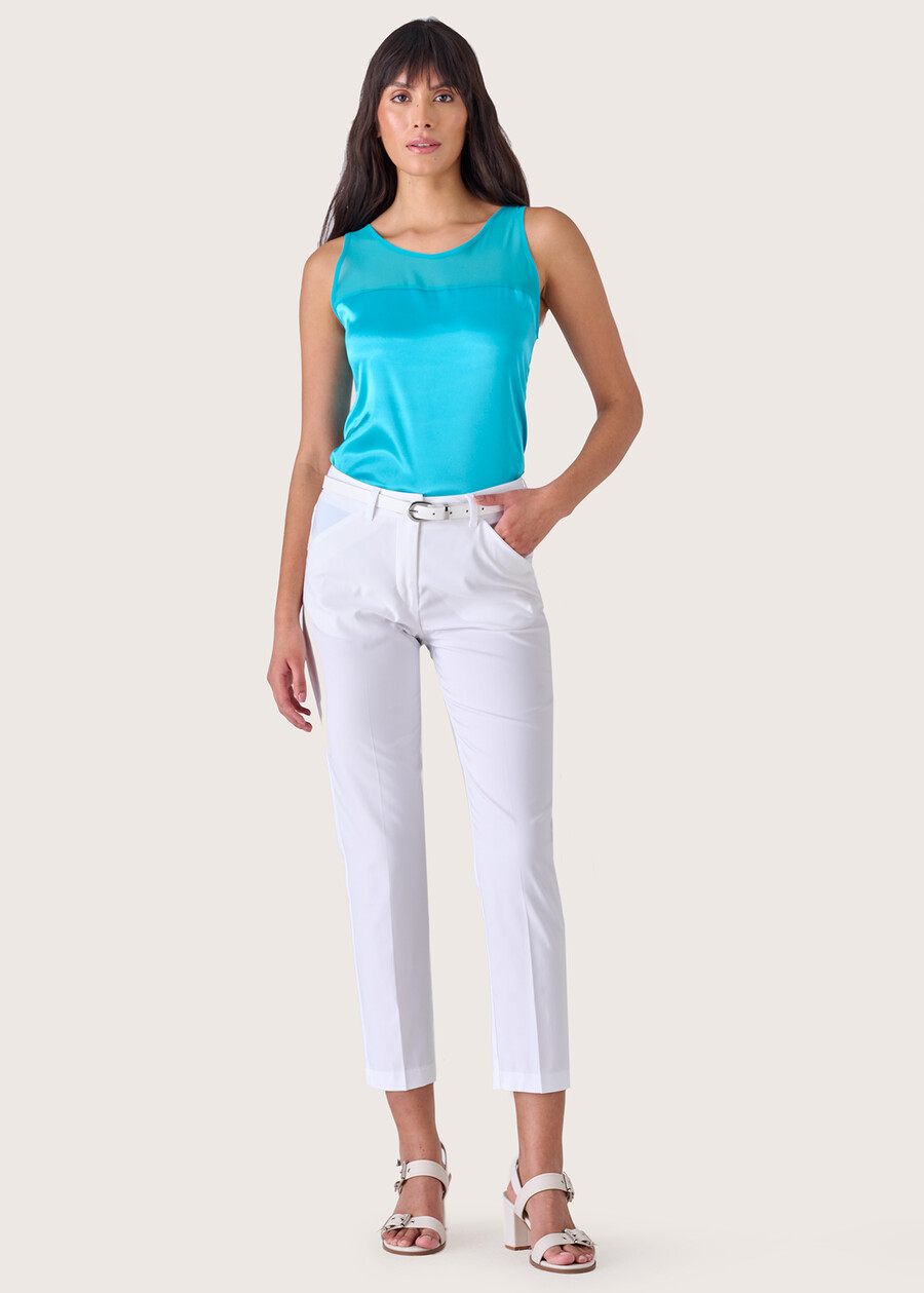 Pantalone Kate in cotone BIANCO Donna , immagine n. 1